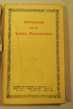 Foto Antología de la lírica portuguesa