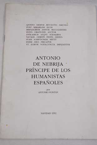 Foto Antonio de Nebrija Príncipe de los humanistas españoles