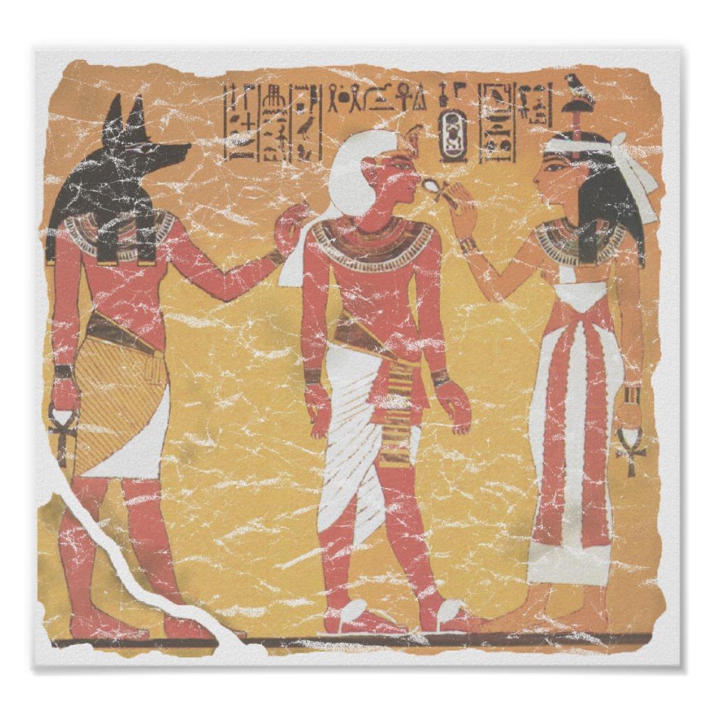 Foto Anubis, Tut, Osiris Posters