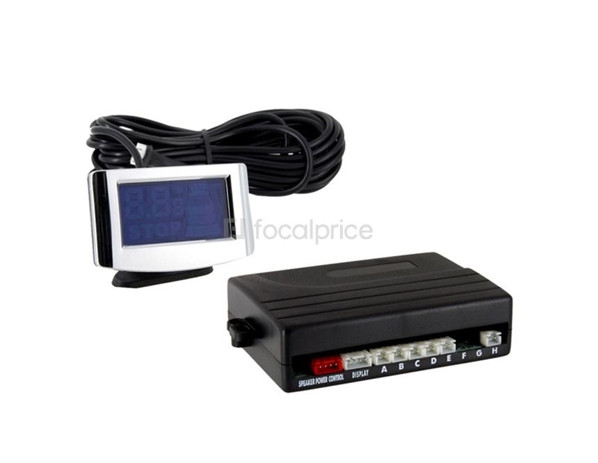 Foto Aparcamiento de coches LED 6 de copia de seguridad del sensor de reversa Sistema de Radar (Negro)