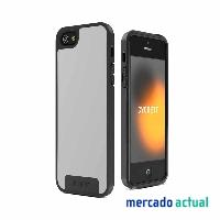 Foto apollo funda de iphone 5 + protector pantalla - snow blanco/gris