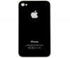 Foto Apple iphone 4 tapa cristal trasera negro con marco