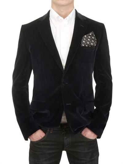 Foto aquascutum velvet collar jacket