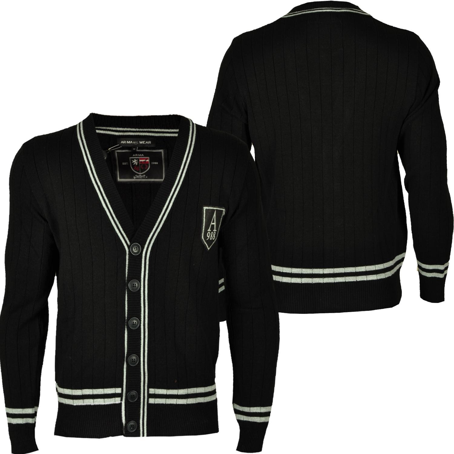 Foto Ar-ma A988 Stripe Cardigan Negro