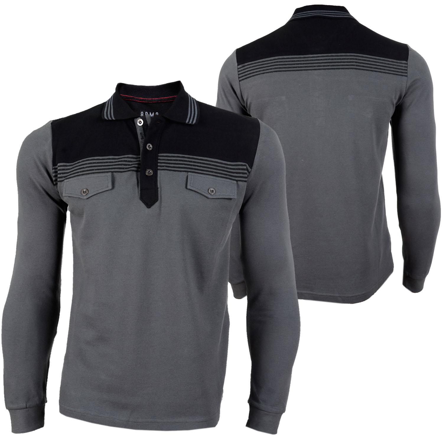 Foto Ar-ma Button Hombres Sudadera Negro