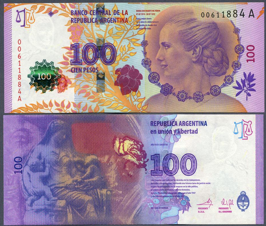 Foto Argentinien 100 Pesos 2012
