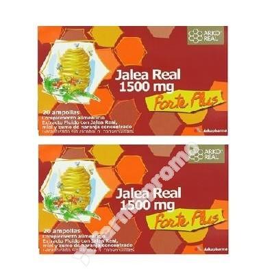Foto arkochim jalea real forte plus 1500 mg pack de 40 ampollas