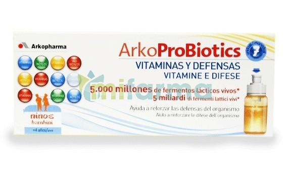Foto Arkopharma arkoprobiotics niños vitaminas 7monodosis 7ml