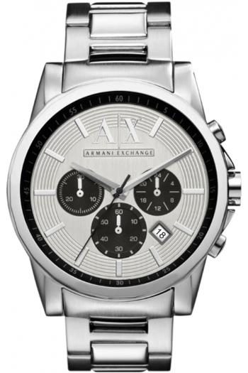 Foto Armani Exchange Gents Silver Tone Bracelet Chronograph Watch AX2096