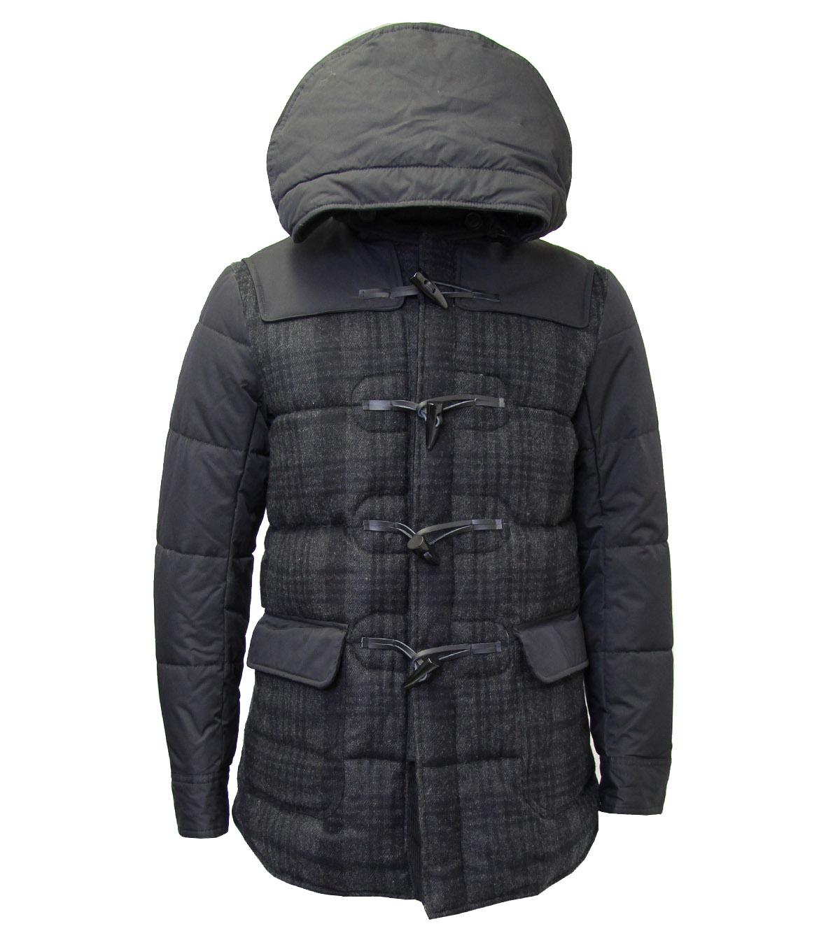 Foto Armani Jeans Black/Grey Quilted Parka Jacket
