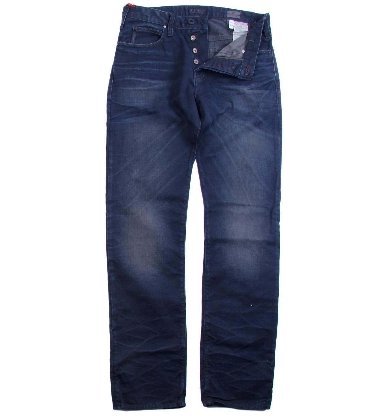 Foto Armani Jeans Dark Navy Regular Fit Oiled Denim Jeans