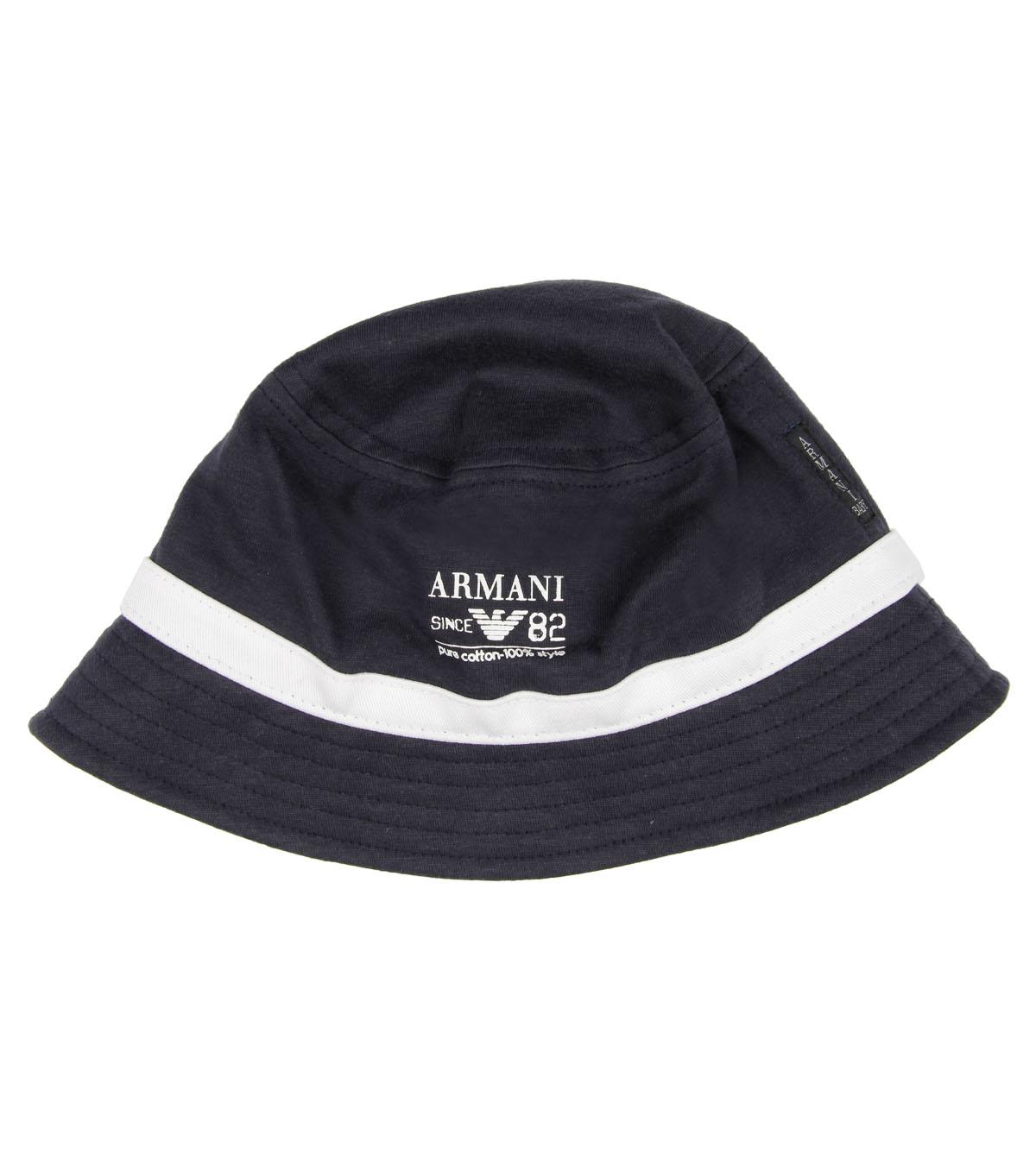 Foto Armani Junior Navy Cotton Hat