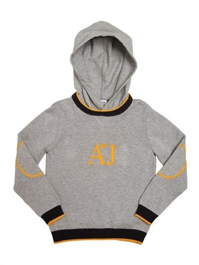 Foto armani junior sudadera de algodón tejida