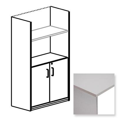 Foto Armario 156x90x45cm Estructura aluminio y Puertas bajas gris