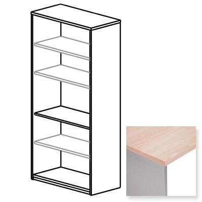 Foto Armario abierto 195x90x45cm Estructura aluminio y Tapa haya