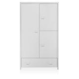Foto Armario ontario con pomos cuadrado modern blanco 108x59x185 cm cambras