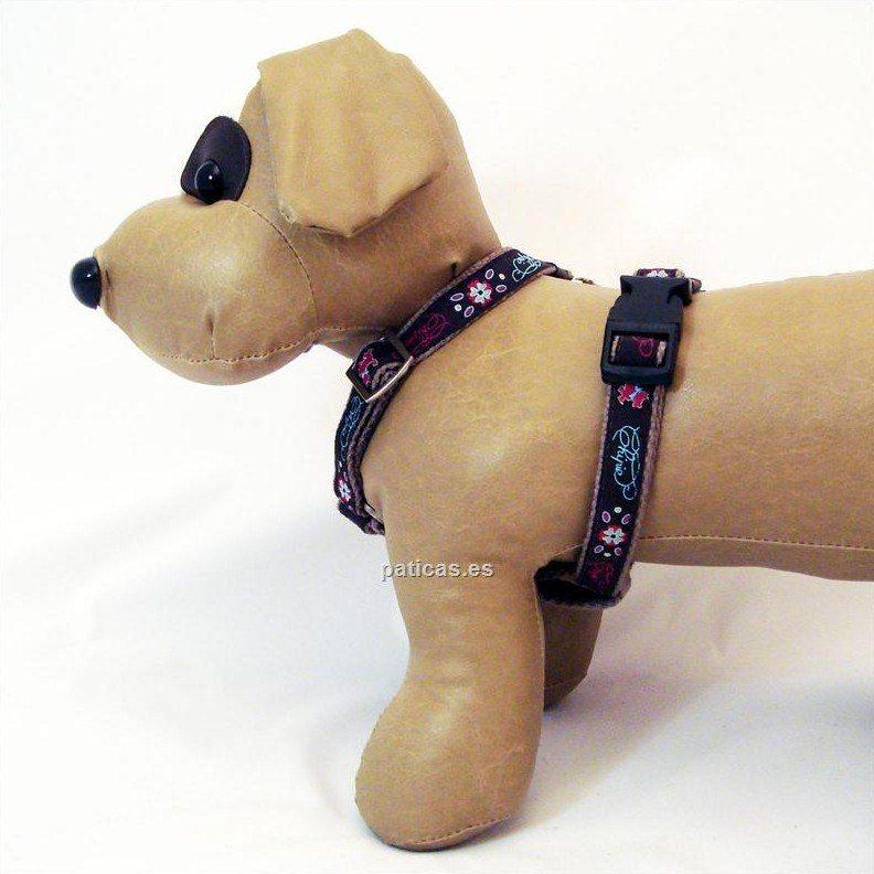 Foto Arnes nylon Chipie marrón para perro T-1 36/52 cm