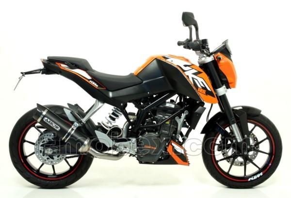Foto Arrow - KTM DUKE 125 2011 STREET THUNDER Aluminio copa Carbono ref: 51510AK