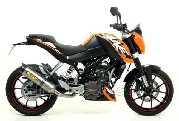 Foto Arrow - KTM DUKE 125 2011 STREET THUNDER Dark Aluminio copa Carbono ref: 51510AKN