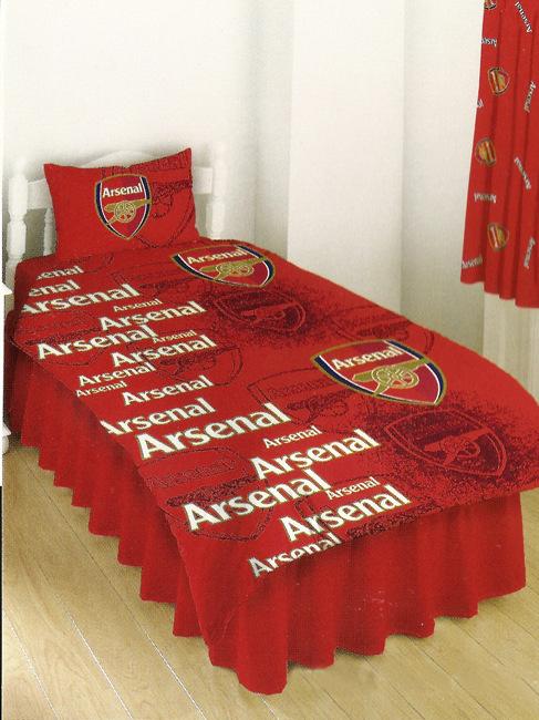 Foto Arsenal FC Football Duvet Cover and Pillowcase Rotary Design Bedding