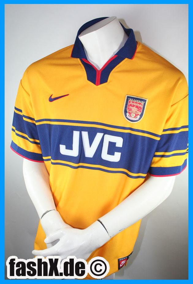 Foto Arsenal London camiseta JVC XL Nike 10 Bergkamp 1997-99