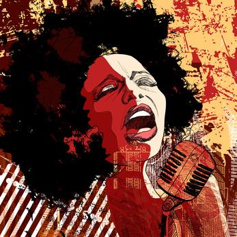 Foto ART PANEL JAZZ SINGER Absorbent Acoustic Panel 78x78x4, 5 Cm