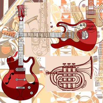 Foto ART PANEL MUSICAL INSTRUMENTS Absorbent Acoustic Panel 78x78x4, 5 Cm