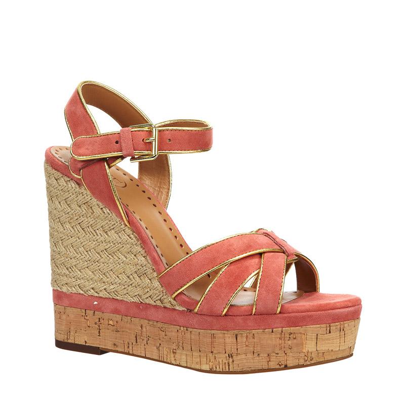 Foto Ash Zapatos de plataforma - grazia bis kidsuede/metal kid - Rojo / ...