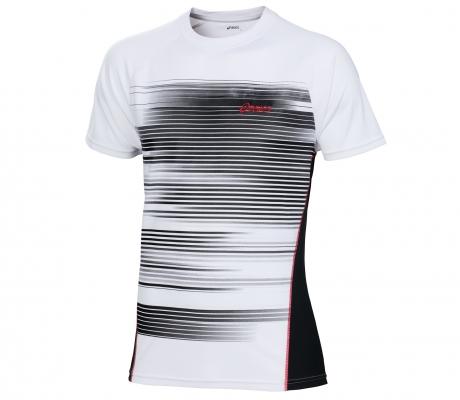Foto Asics - Smash Camiseta blanca/negro- HW12 - Ropa de tenis - S