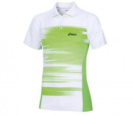 Foto Asics - Smash Polo blanco/verde- HW12 - Ropa de tenis - L
