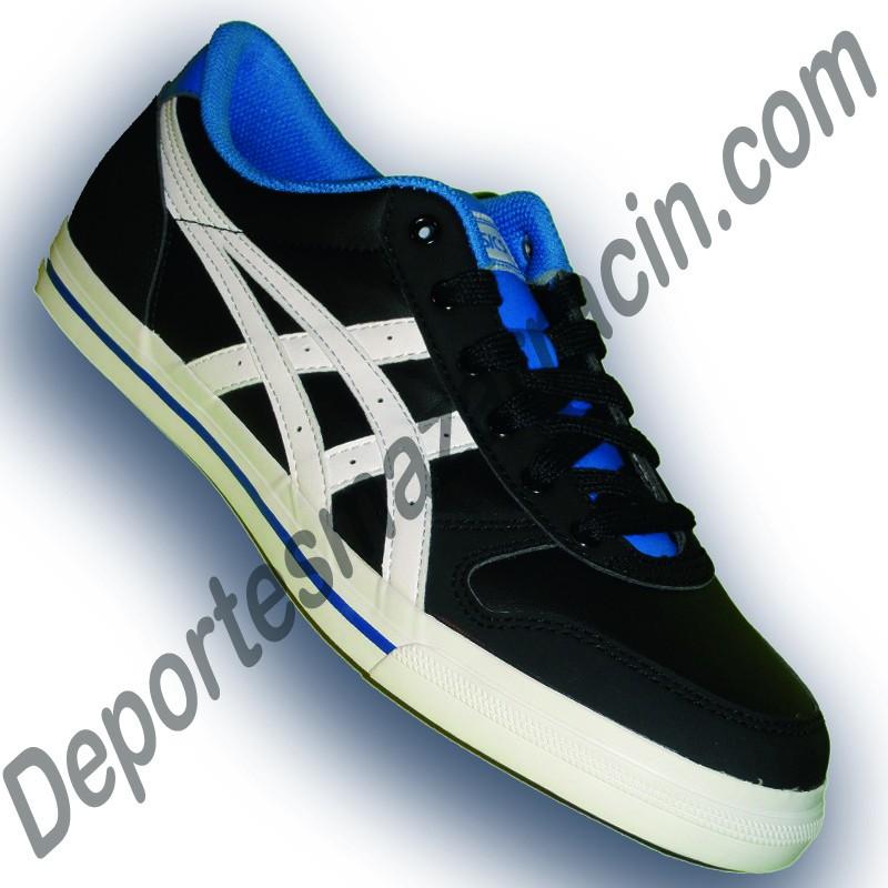 Foto Asics aaron negra-azul zapatilla hombre