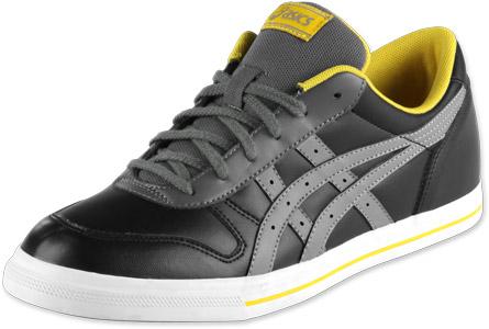 Foto Asics Tiger Aaron calzado negro gris amarillo 46,5 EU 12,0 US