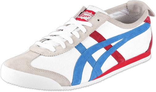 Foto Asics Tiger Mexico 66 Cv Vin calzado blanco rojo azul 45,0 EU 11,0 US