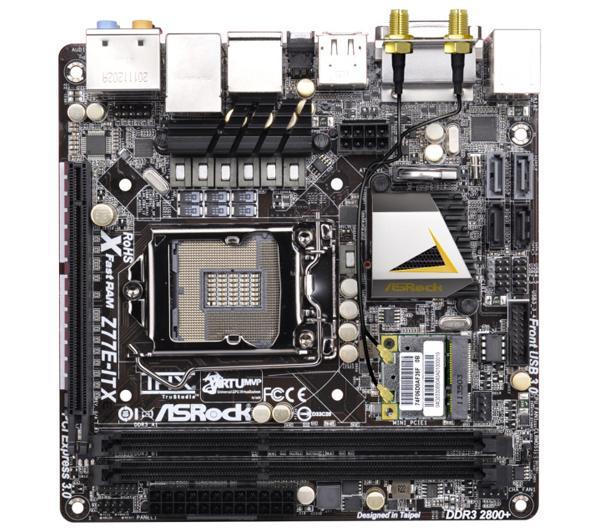 Foto Asrock Z77E-ITX - Socket 1155 - Chipset Z77 - mini ITX