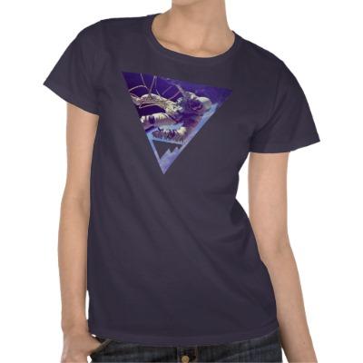 Foto Astronauta auténtico de Trendium en triángulo inve Tee Shirt
