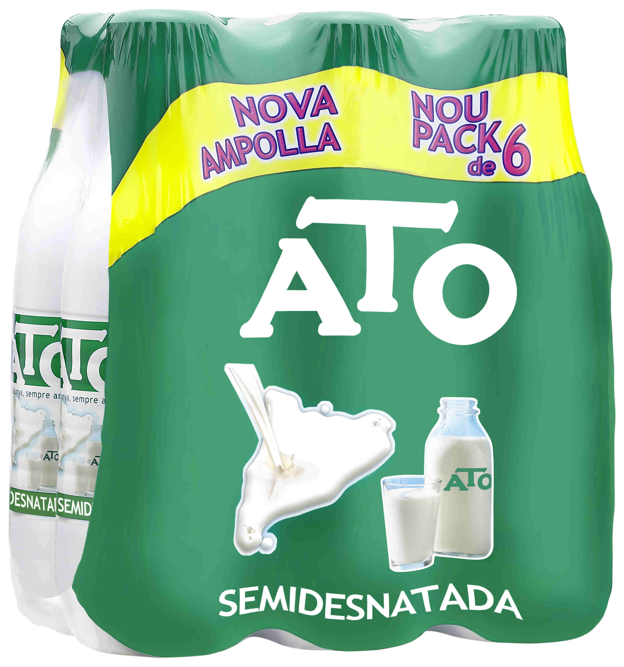 Foto Ato Leche UHT Semidesnatada Botella 1,5 L (Pack 6x1,5L)