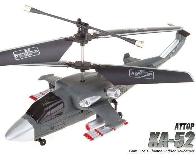 Foto Attop KA -52 helicóptero mini con giroscopio (azul)