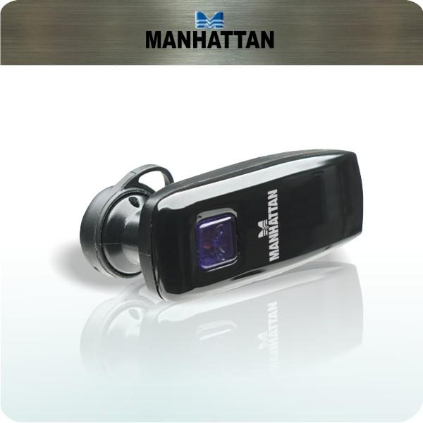 Foto Auricular Bluetooth Manhattan, funciones automáticas, recargable USB