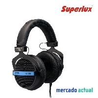 Foto auricular superlux hd330 negro/azul