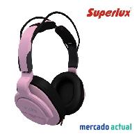 Foto auricular superlux hd661 rosa profesional