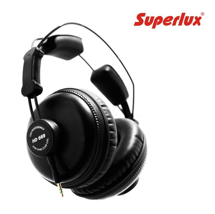 Foto auricular superlux hd669 profesional negro