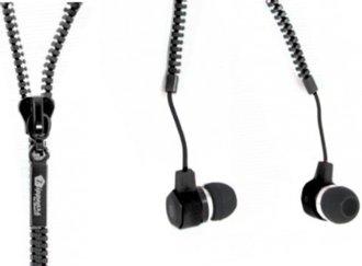 Foto auriculares con cable - silver ht zippears, jack 3.5mm y de color negro