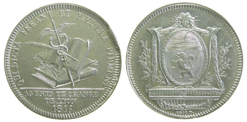 Foto Ausland Medaillen Silber Jeton 1816