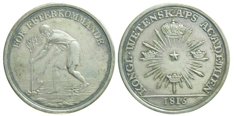 Foto Ausland Medaillen Silbermedaille 1815