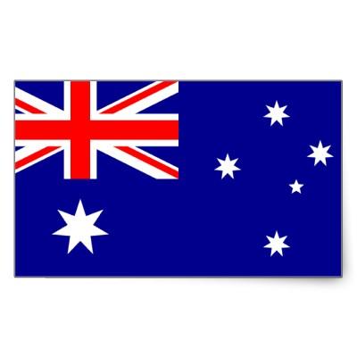 Foto Australia: Bandera del pegatina de Australia