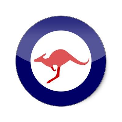Foto Australia Etiqueta Redonda