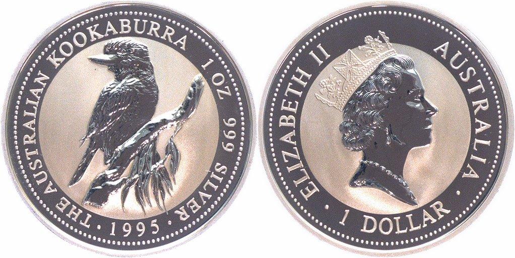 Foto Australien 1 $ Silberunze 1995