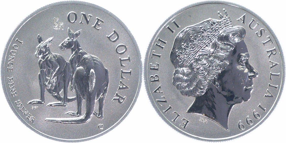 Foto Australien 1 $ Silberunze 1999
