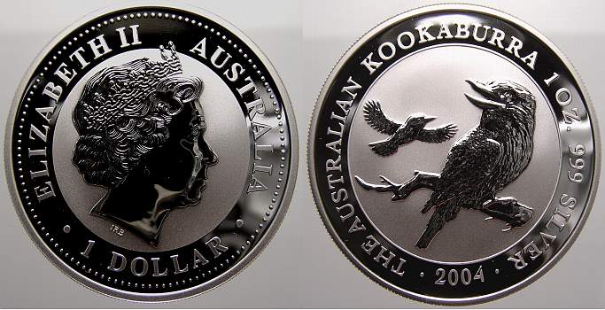 Foto Australien 1 Dollar (Kookaburra) 2004