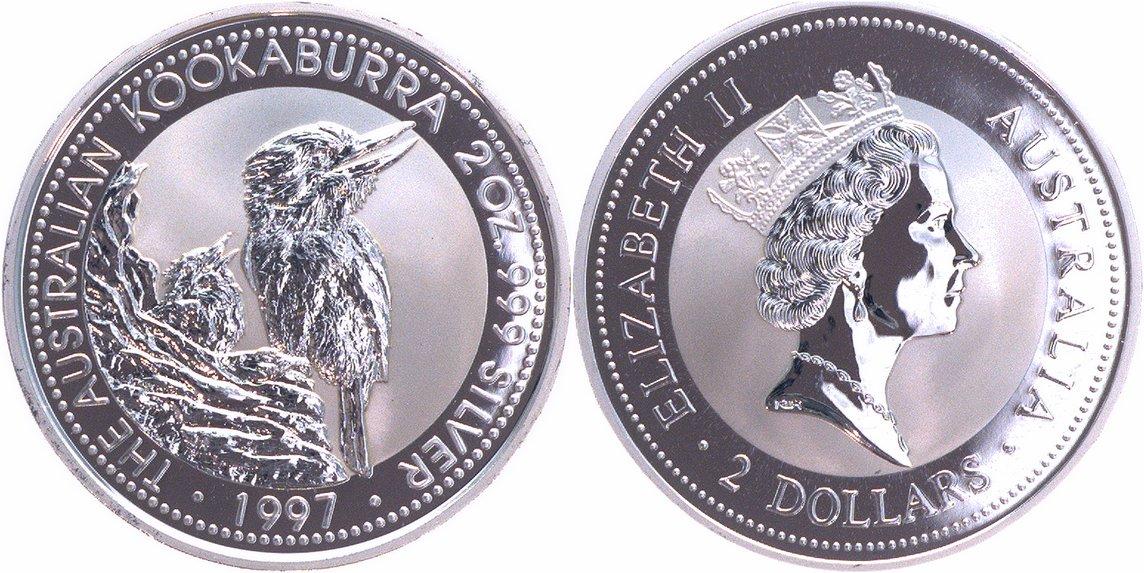 Foto Australien 2 $, 2 Silberunzen 1997